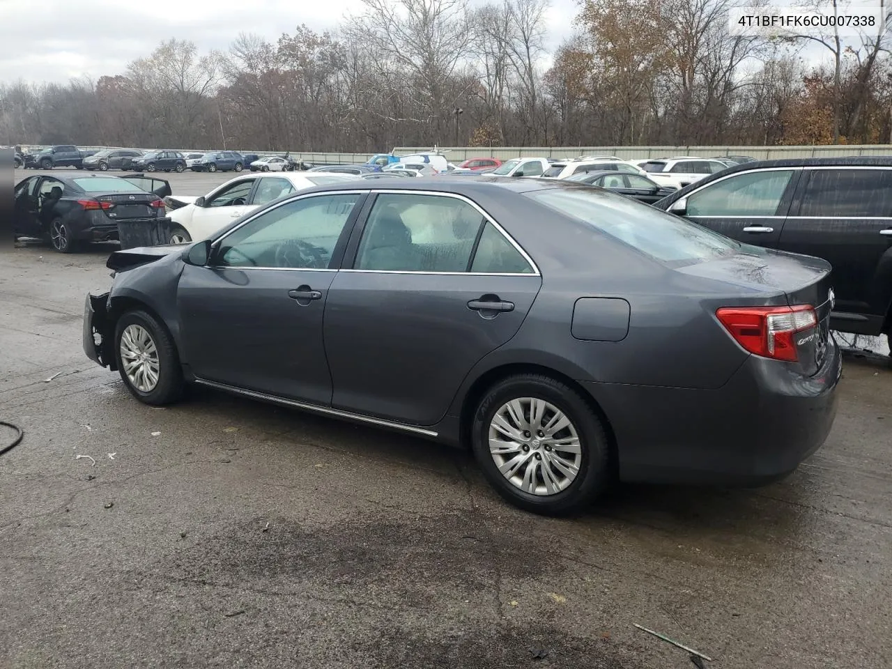 2012 Toyota Camry Base VIN: 4T1BF1FK6CU007338 Lot: 79633264