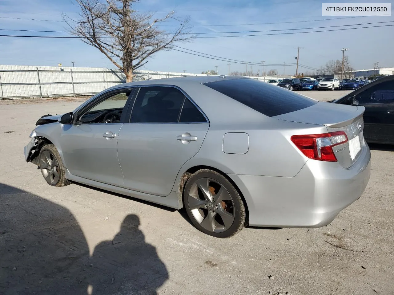 2012 Toyota Camry Se VIN: 4T1BK1FK2CU012550 Lot: 79946814