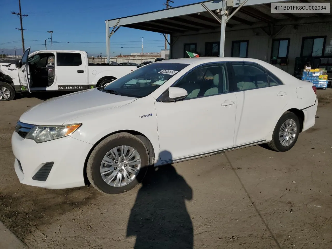 2012 Toyota Camry Hybrid VIN: 4T1BD1FK8CU002034 Lot: 80134144