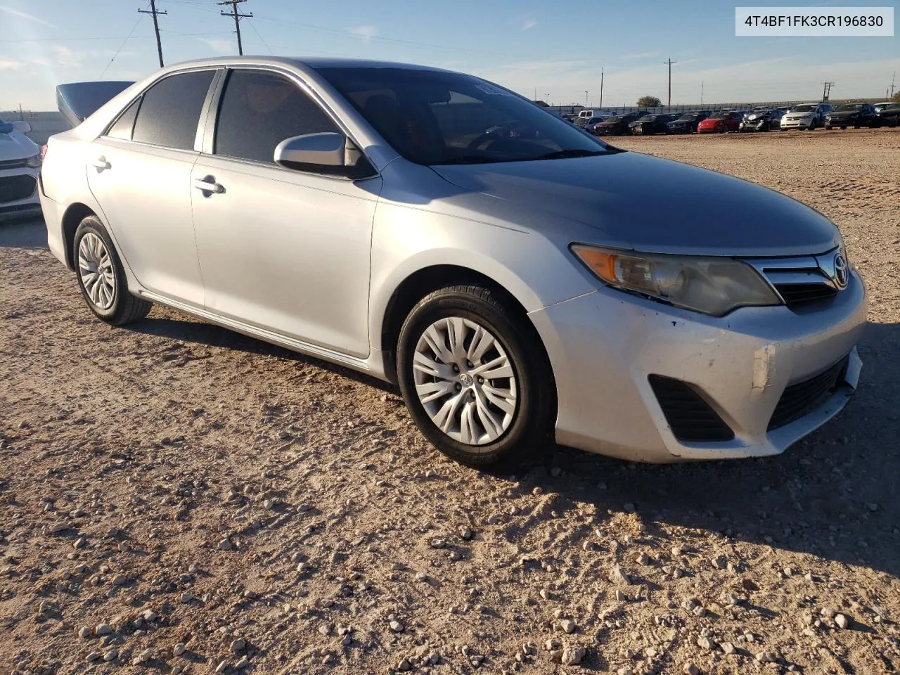 2012 Toyota Camry Base VIN: 4T4BF1FK3CR196830 Lot: 80205654