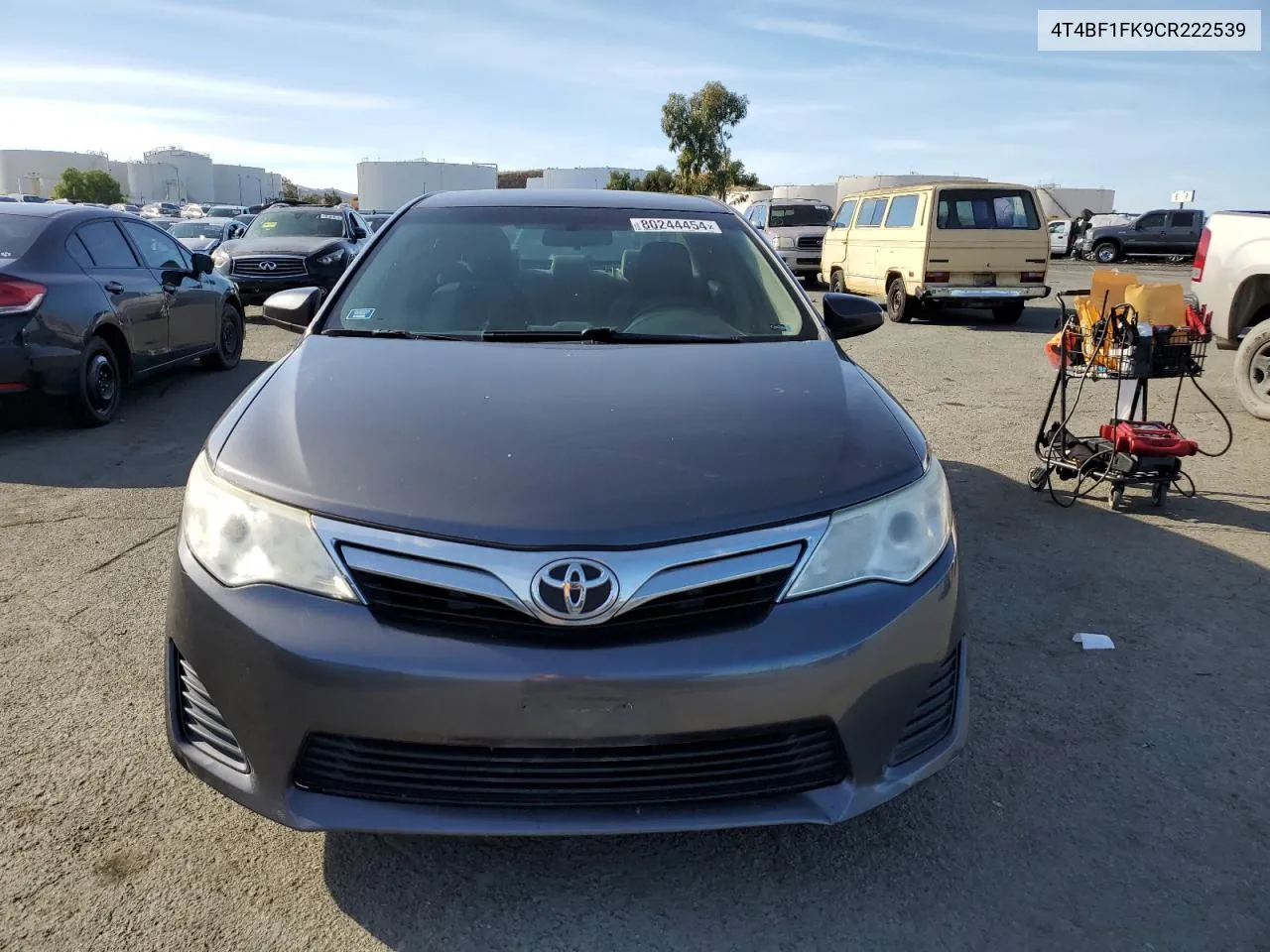 2012 Toyota Camry Base VIN: 4T4BF1FK9CR222539 Lot: 80244454