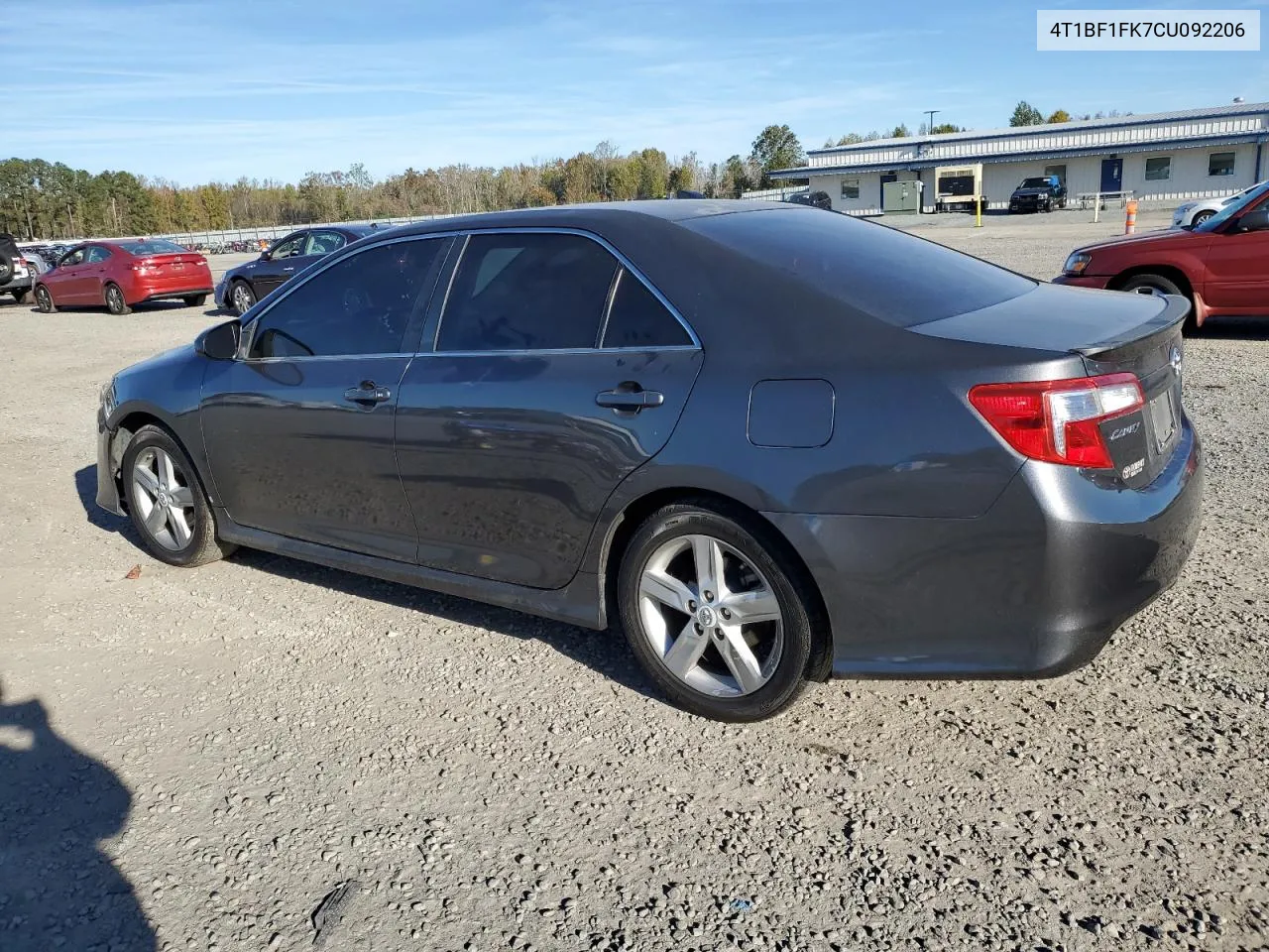 2012 Toyota Camry Base VIN: 4T1BF1FK7CU092206 Lot: 80245434