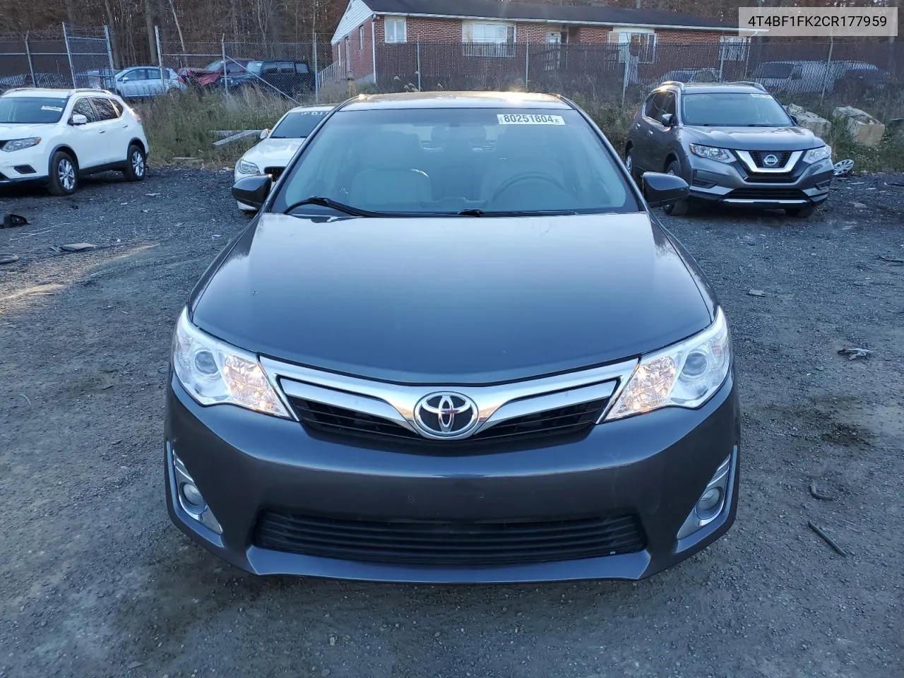 2012 Toyota Camry Base VIN: 4T4BF1FK2CR177959 Lot: 80251804