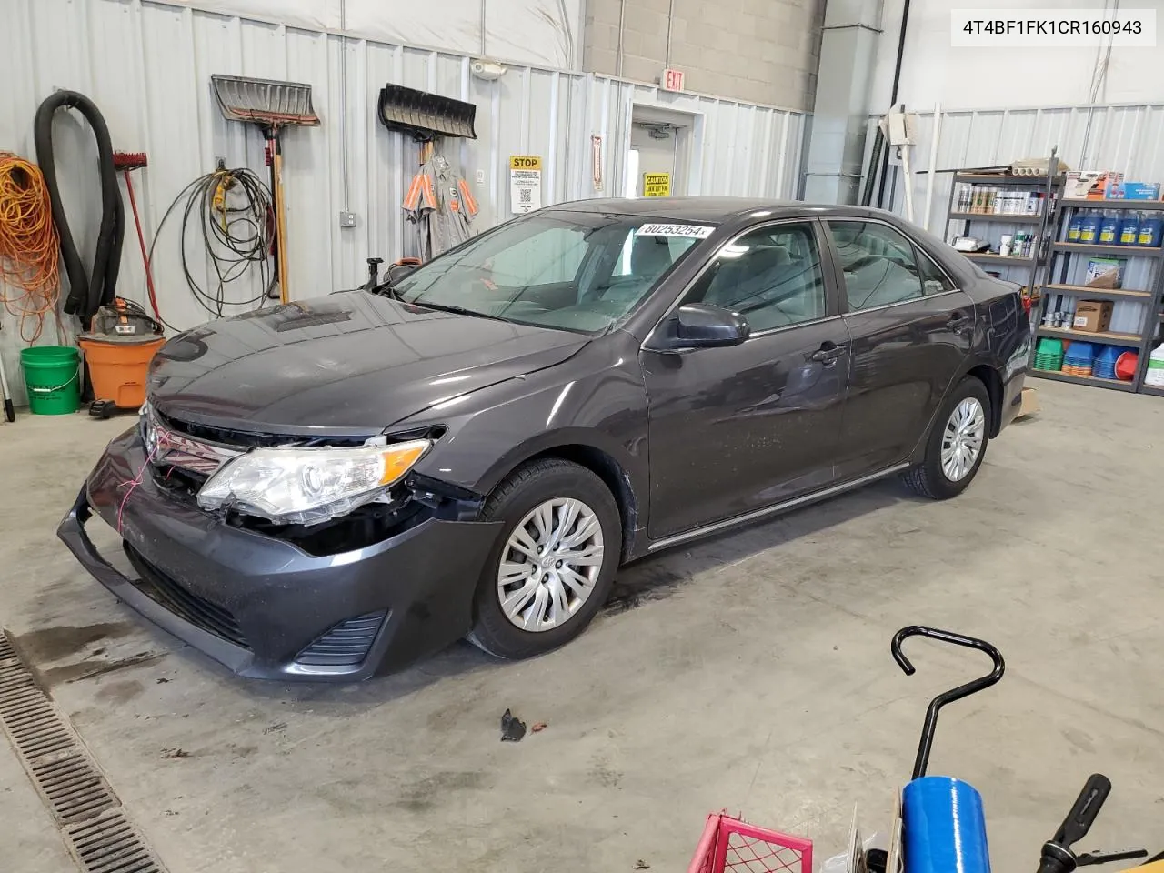 2012 Toyota Camry Base VIN: 4T4BF1FK1CR160943 Lot: 80253254