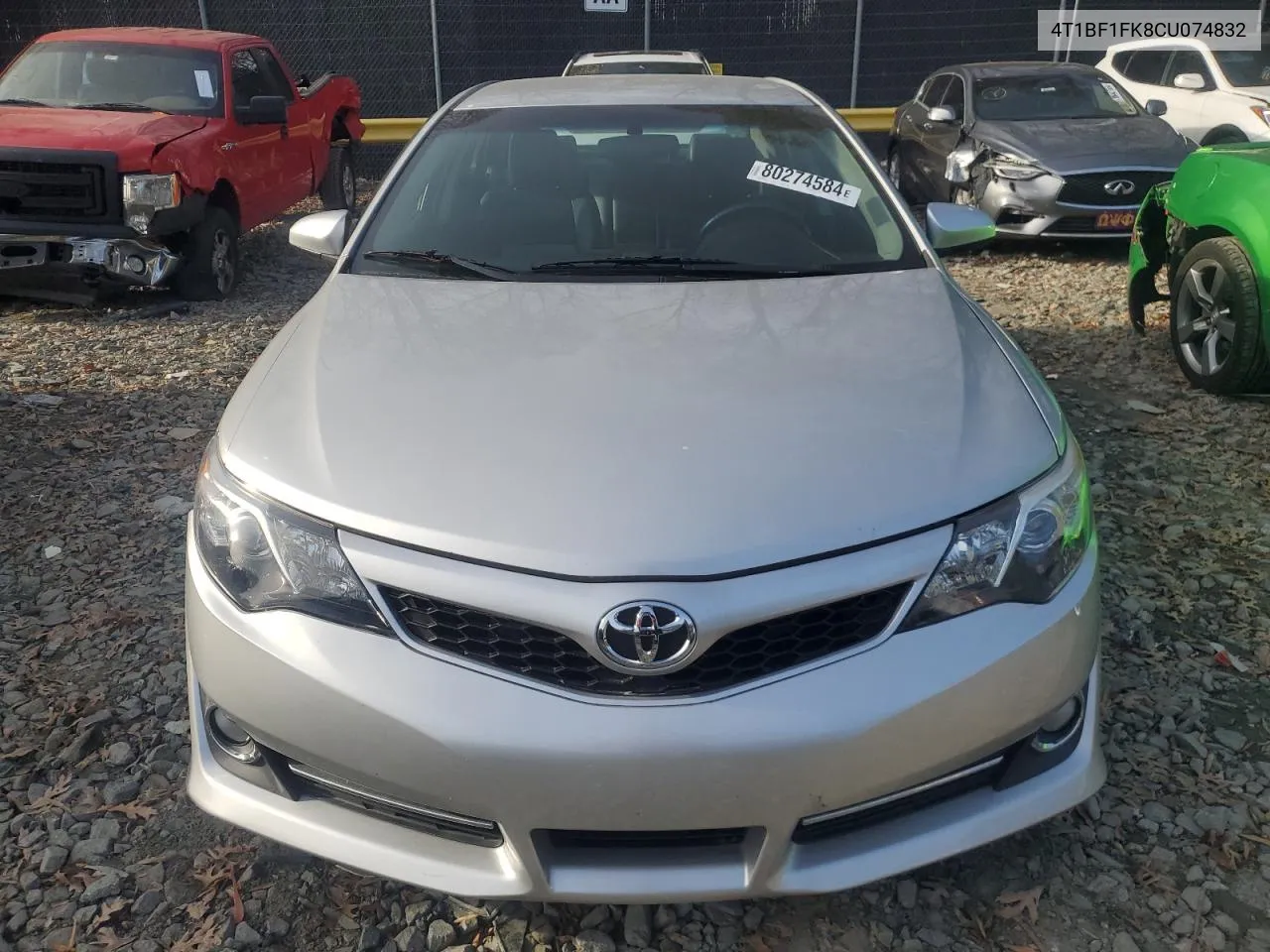 2012 Toyota Camry Base VIN: 4T1BF1FK8CU074832 Lot: 80274584