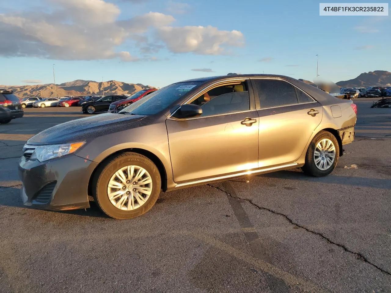 2012 Toyota Camry Base VIN: 4T4BF1FK3CR235822 Lot: 80328134