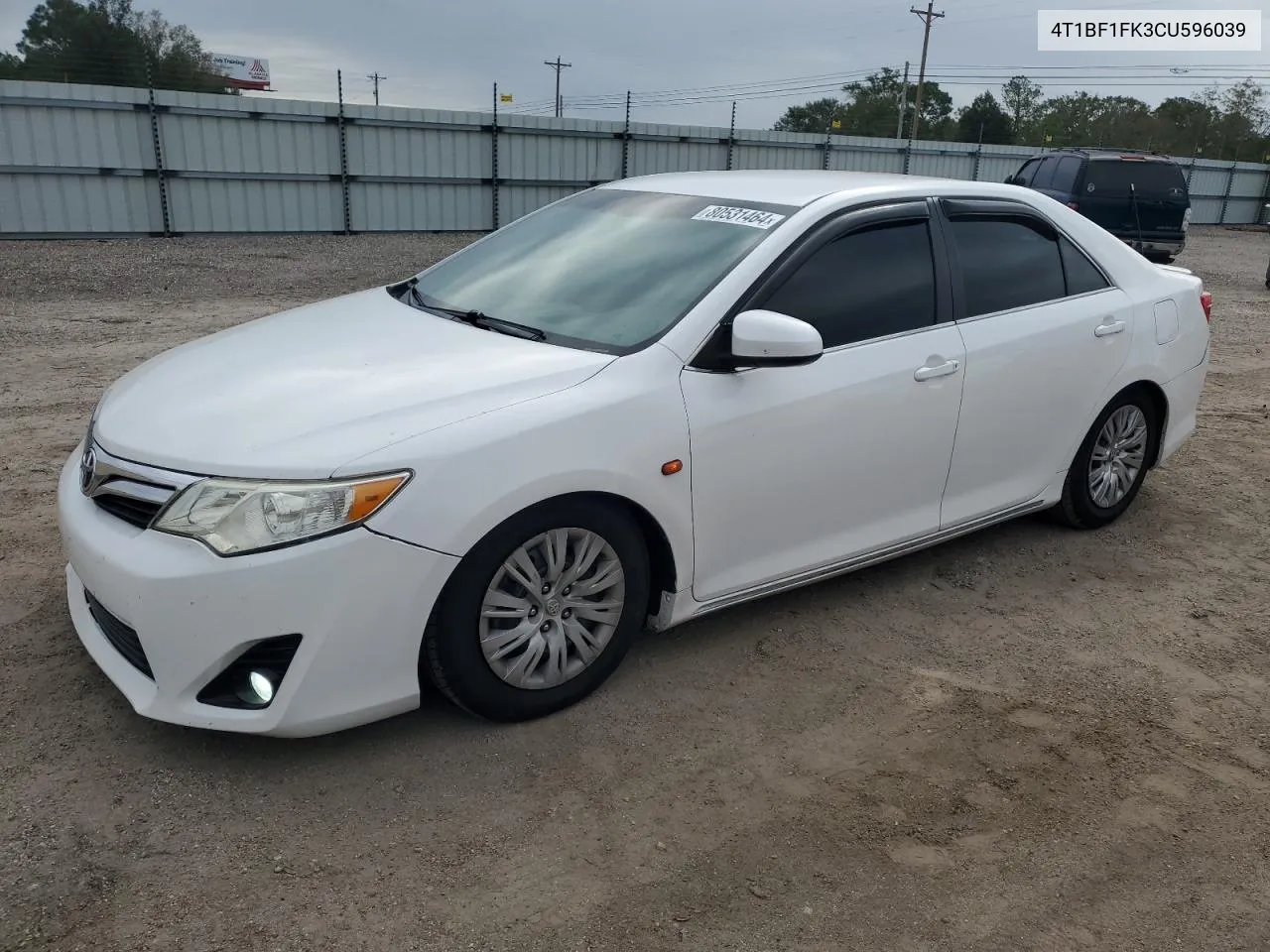 2012 Toyota Camry Base VIN: 4T1BF1FK3CU596039 Lot: 80531464