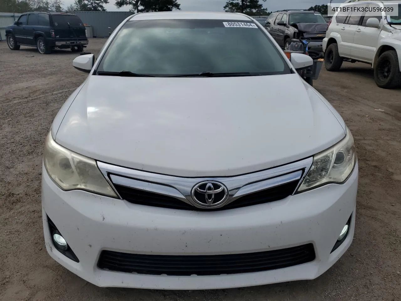 2012 Toyota Camry Base VIN: 4T1BF1FK3CU596039 Lot: 80531464