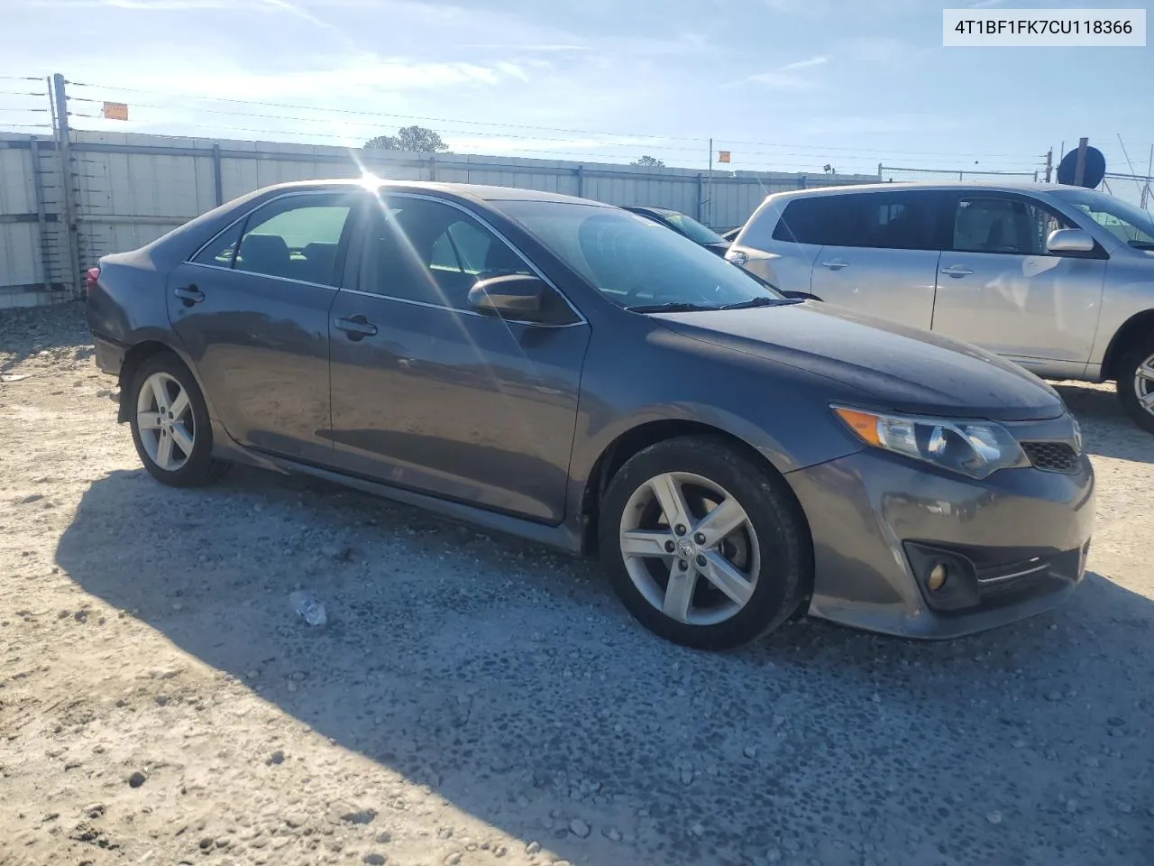 2012 Toyota Camry Base VIN: 4T1BF1FK7CU118366 Lot: 80616034