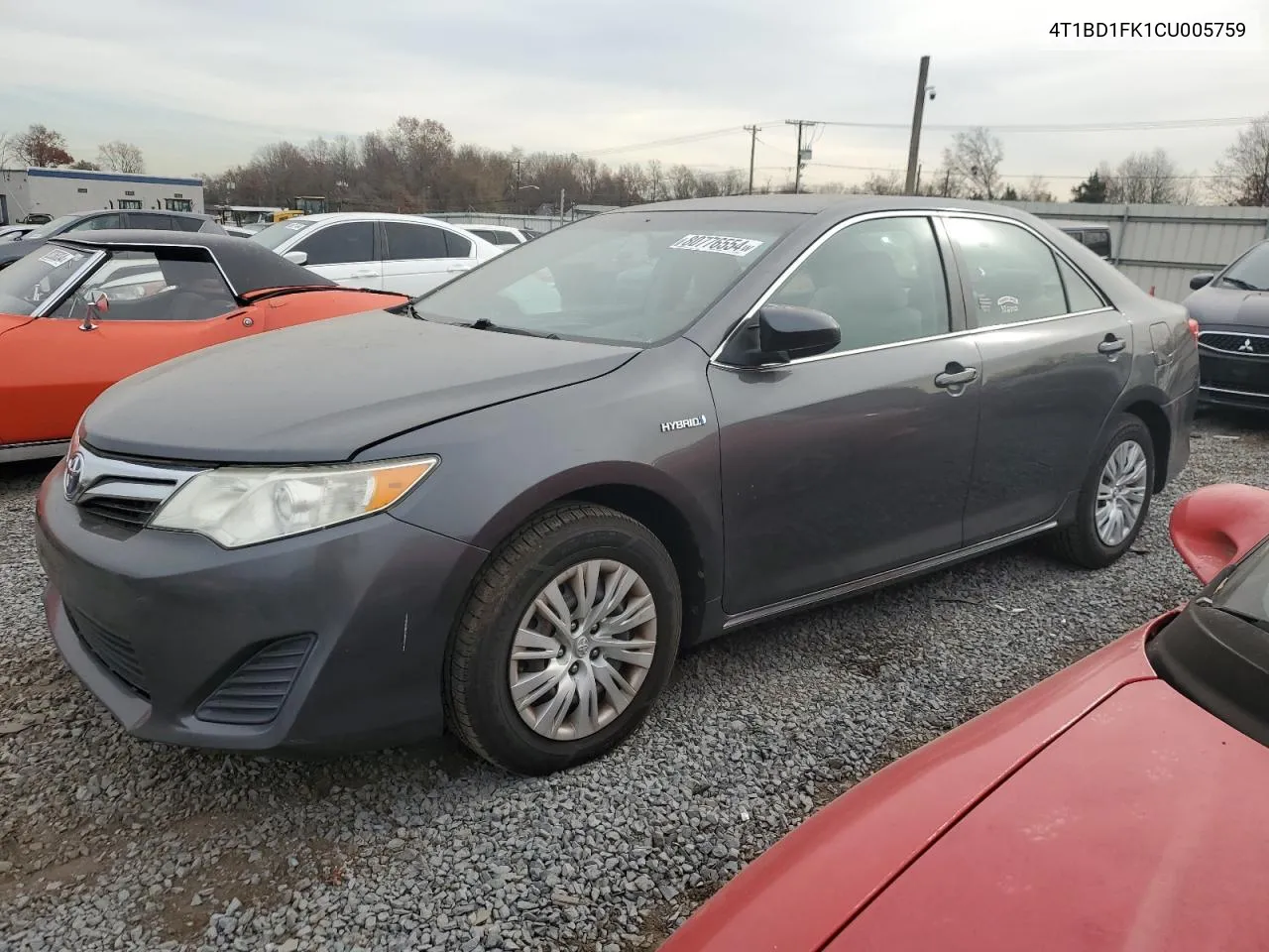 2012 Toyota Camry Hybrid VIN: 4T1BD1FK1CU005759 Lot: 80776554