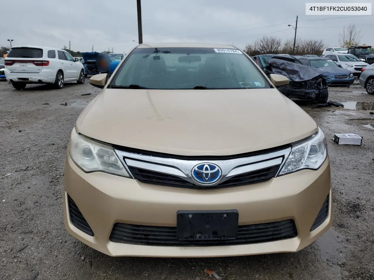 2012 Toyota Camry Base VIN: 4T1BF1FK2CU053040 Lot: 80914784