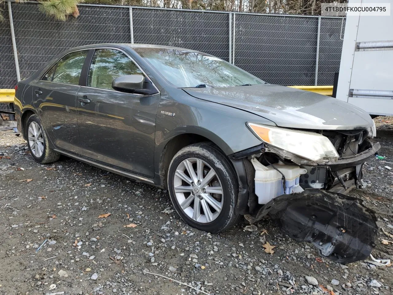 2012 Toyota Camry Hybrid VIN: 4T1BD1FK0CU004795 Lot: 80937654