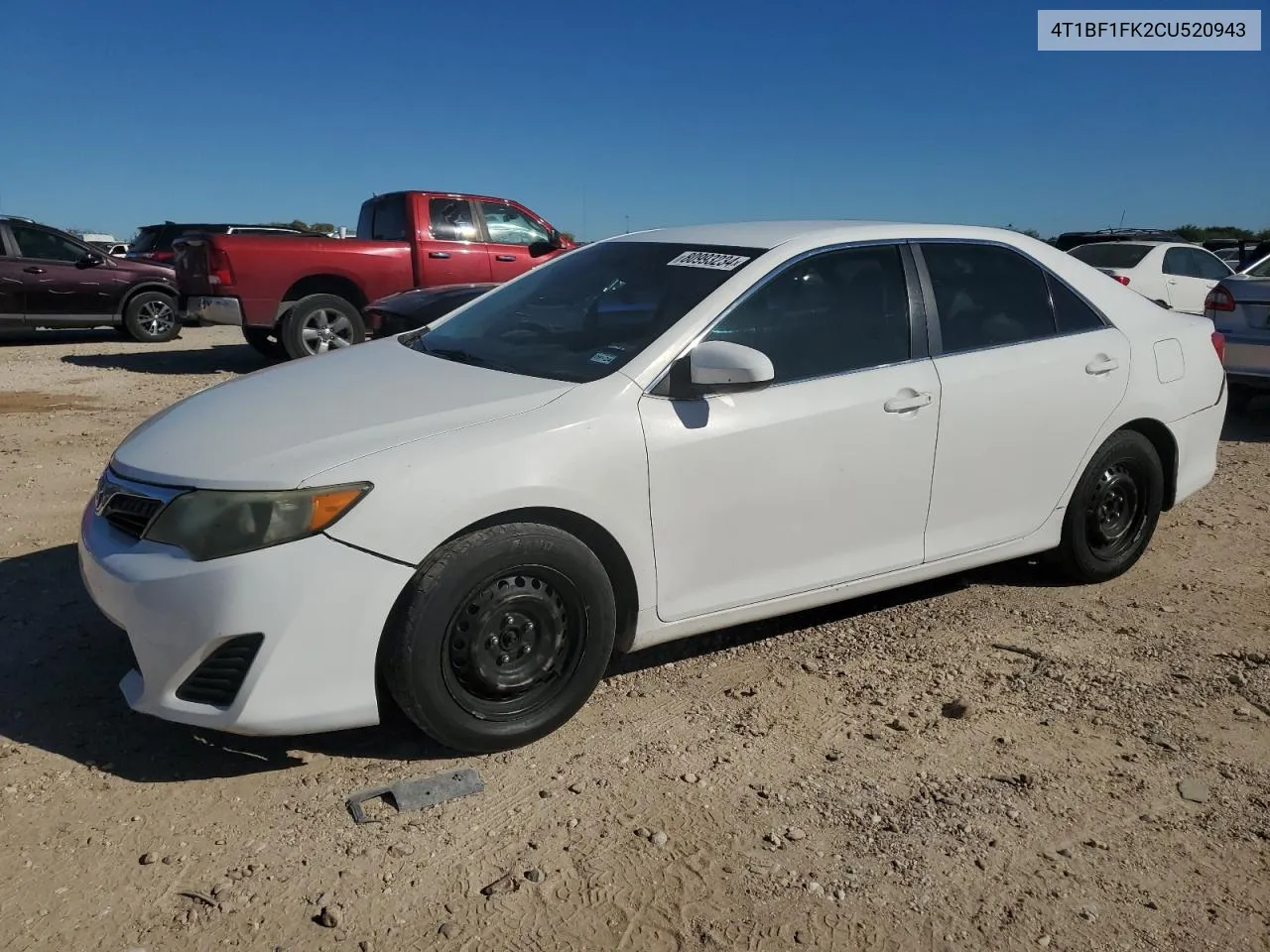 2012 Toyota Camry Base VIN: 4T1BF1FK2CU520943 Lot: 80993234