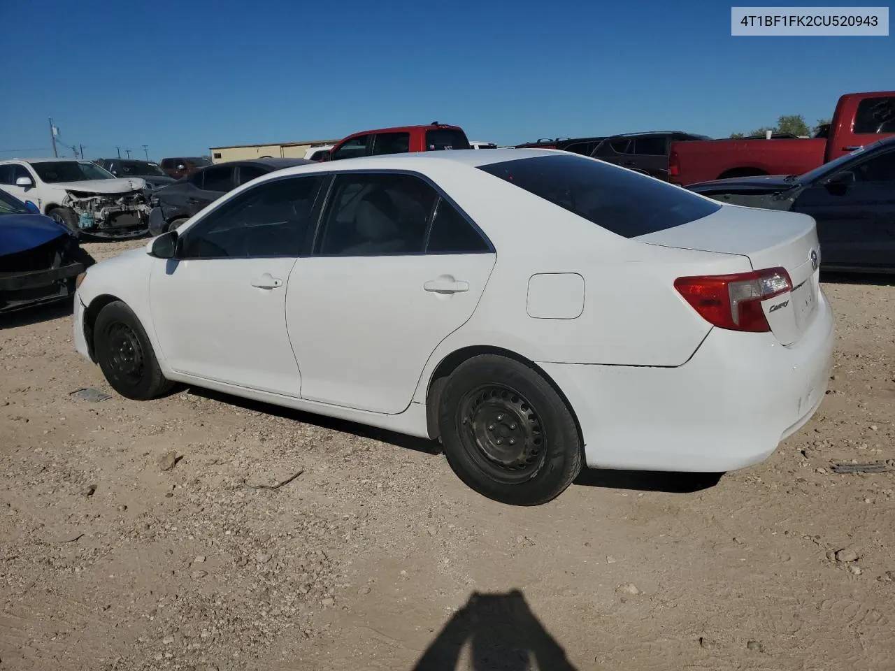 2012 Toyota Camry Base VIN: 4T1BF1FK2CU520943 Lot: 80993234