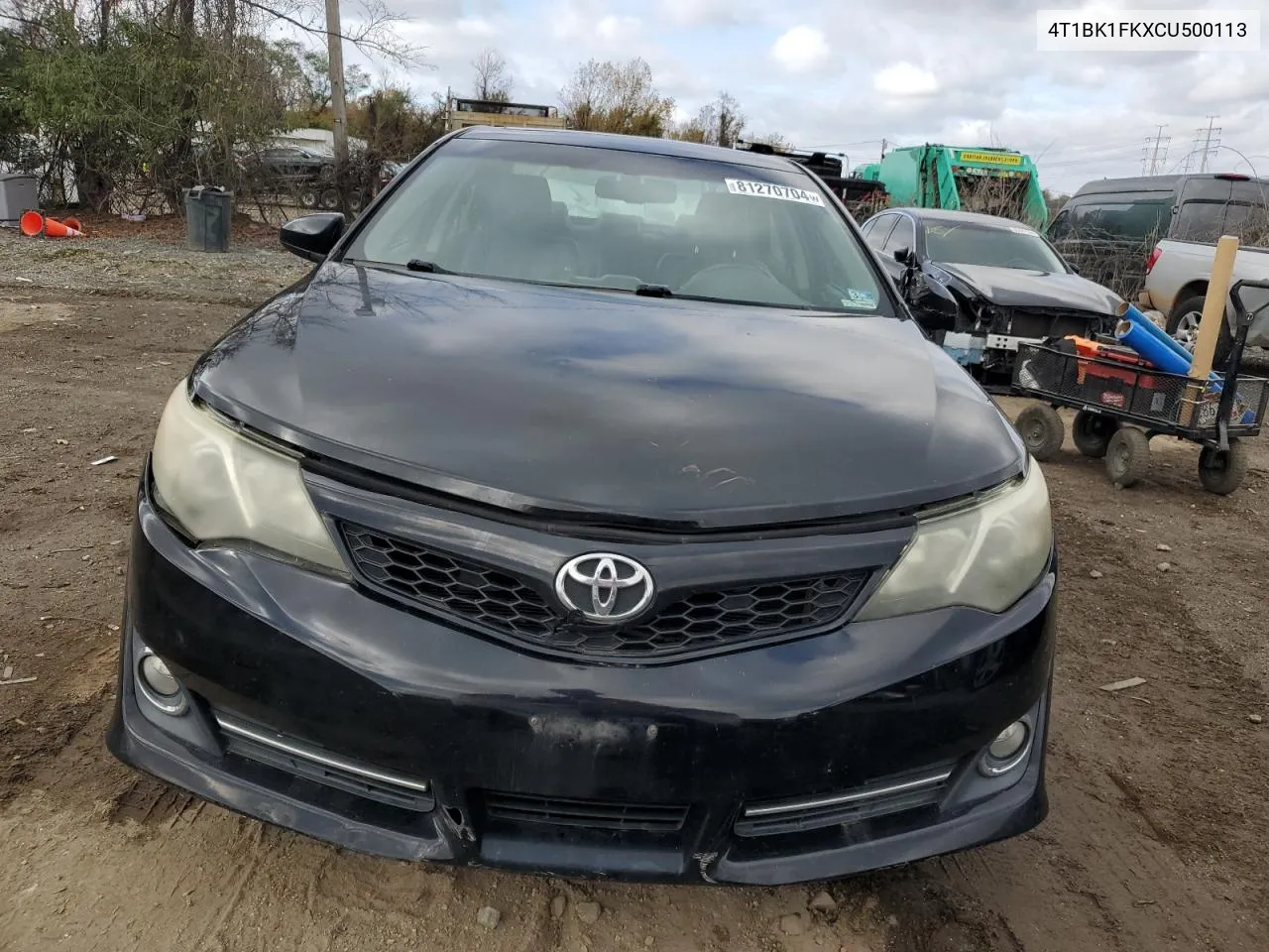 2012 Toyota Camry Se VIN: 4T1BK1FKXCU500113 Lot: 81270704