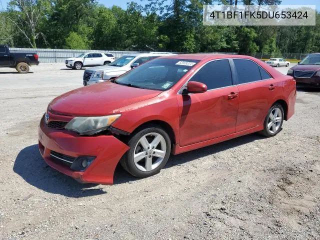 2013 Toyota Camry L VIN: 4T1BF1FK5DU653424 Lot: 57492204