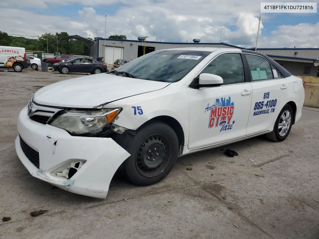 2013 Toyota Camry L VIN: 4T1BF1FK1DU721816 Lot: 61011984