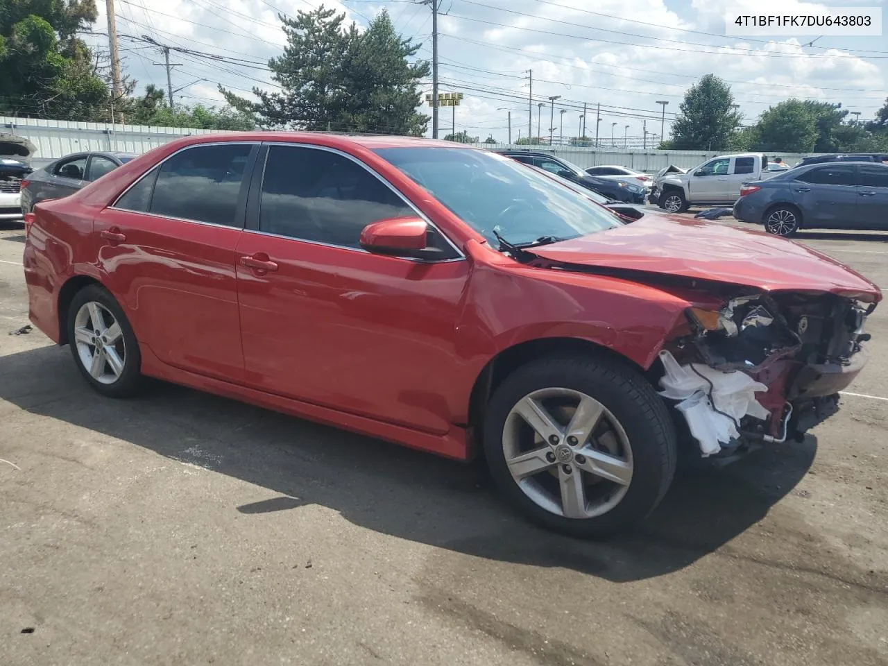 2013 Toyota Camry L VIN: 4T1BF1FK7DU643803 Lot: 62854464