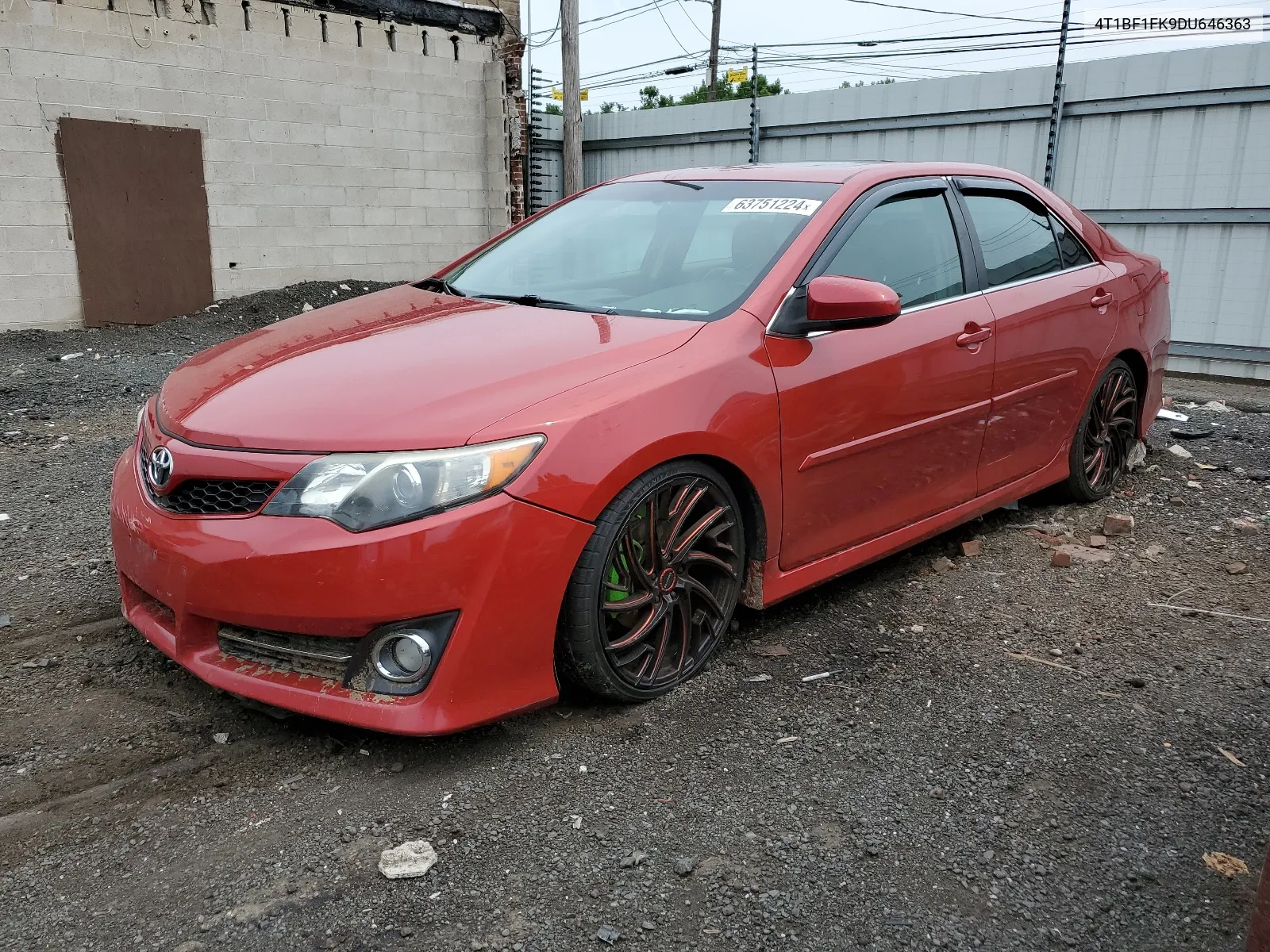 2013 Toyota Camry L VIN: 4T1BF1FK9DU646363 Lot: 63751224