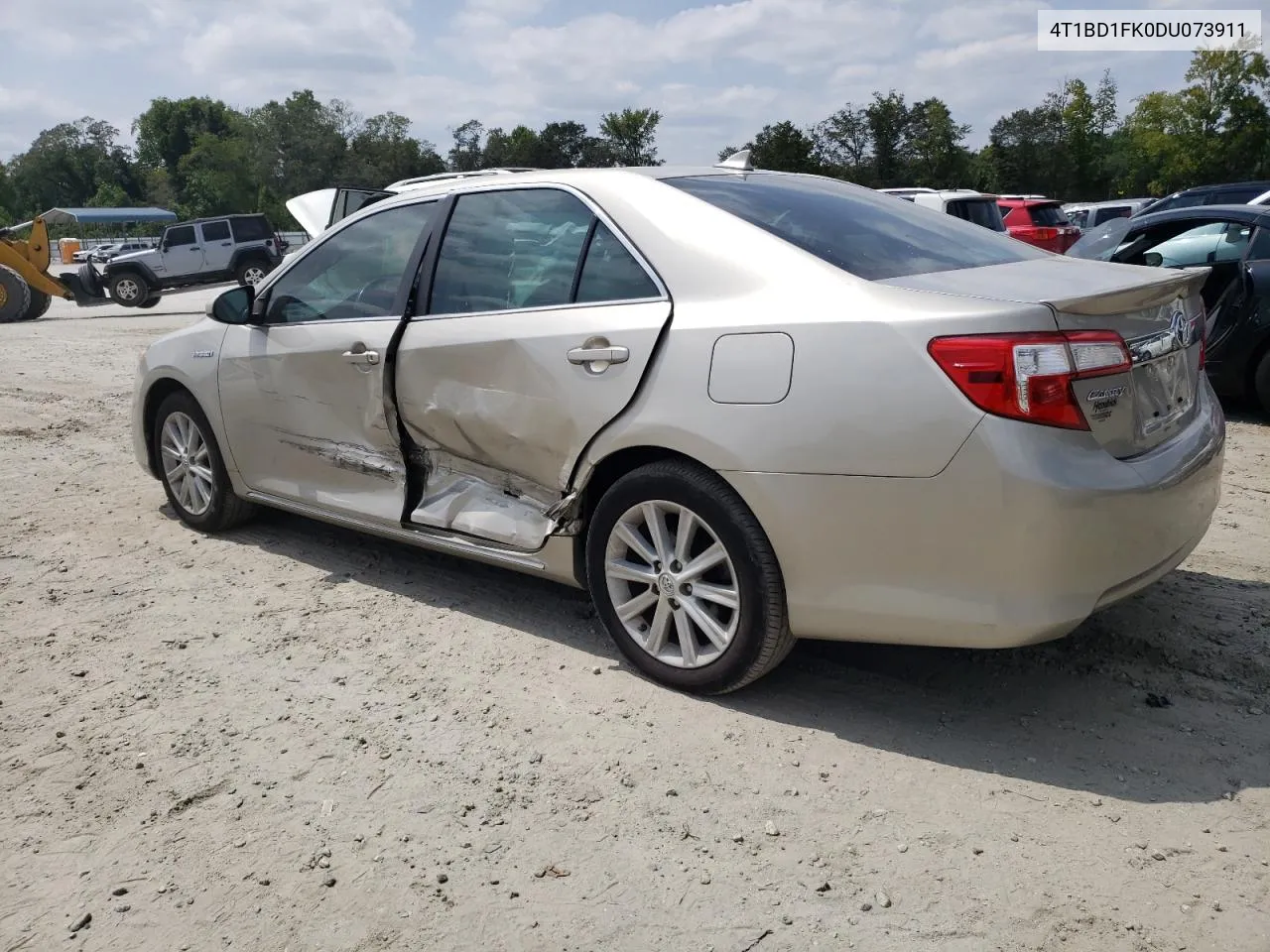 2013 Toyota Camry Hybrid VIN: 4T1BD1FK0DU073911 Lot: 68421964