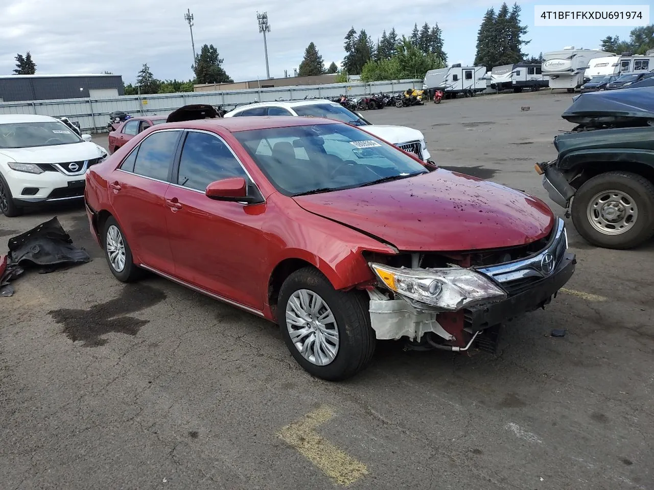 2013 Toyota Camry L VIN: 4T1BF1FKXDU691974 Lot: 69095364