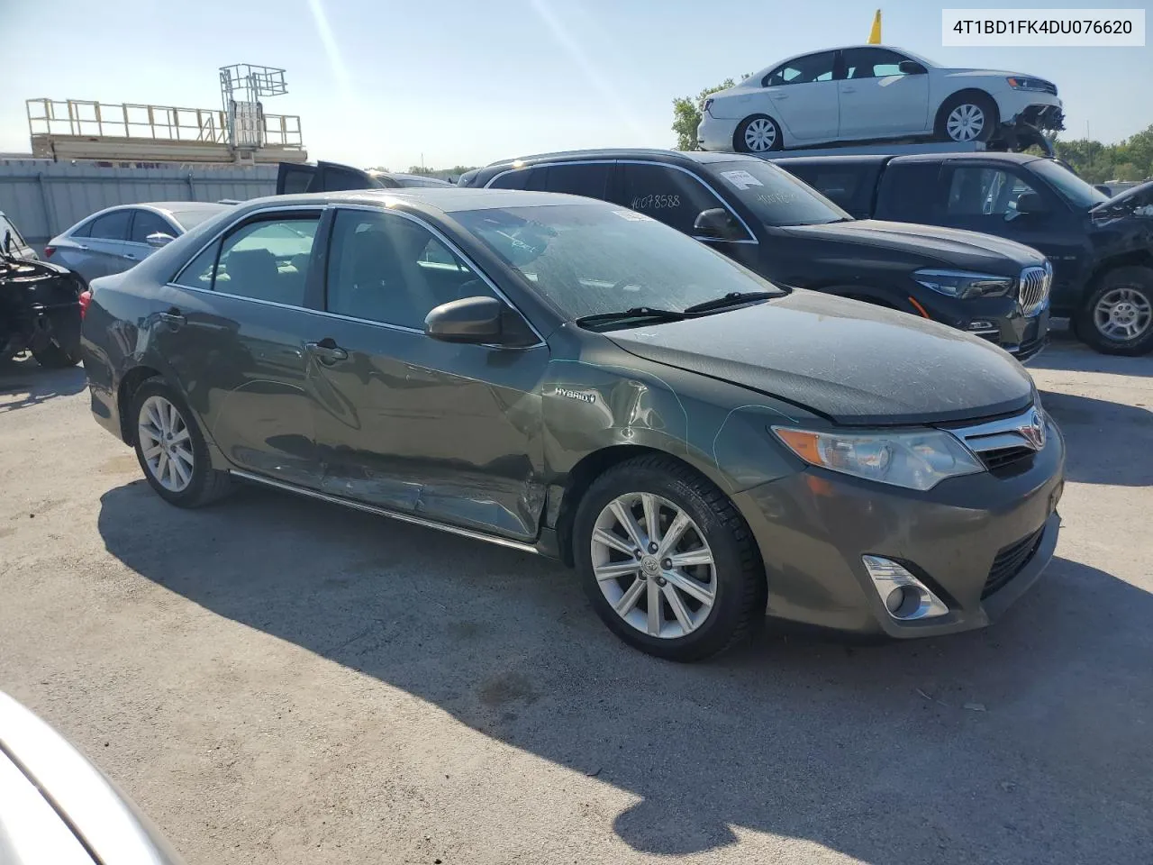 2013 Toyota Camry Hybrid VIN: 4T1BD1FK4DU076620 Lot: 69955254