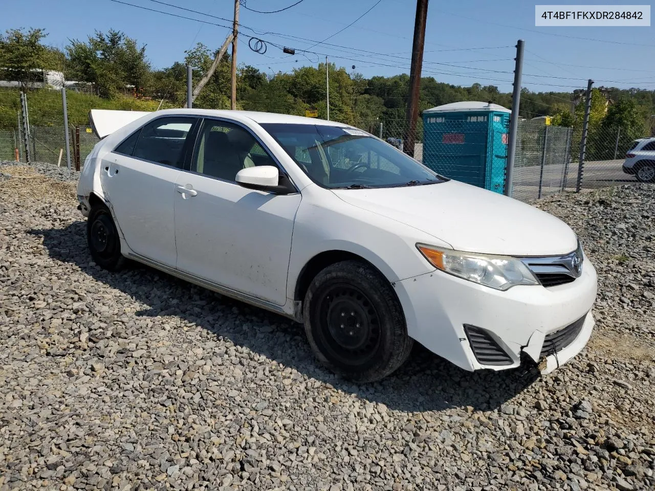 4T4BF1FKXDR284842 2013 Toyota Camry L