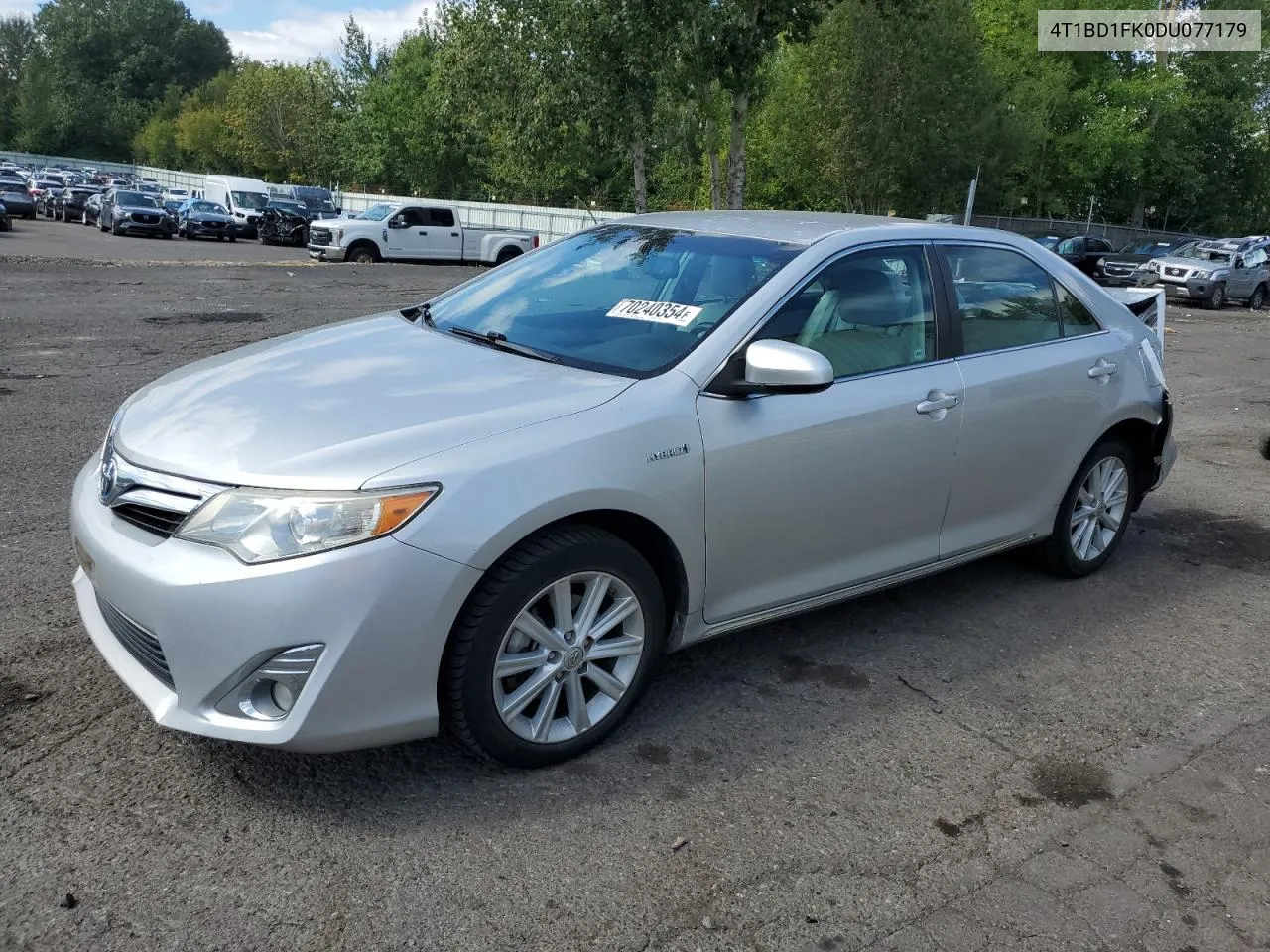 2013 Toyota Camry Hybrid VIN: 4T1BD1FK0DU077179 Lot: 70240354