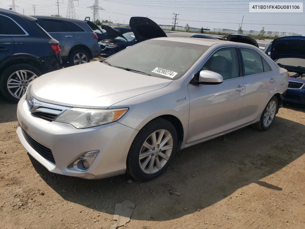 2013 Toyota Camry Hybrid VIN: 4T1BD1FK4DU081106 Lot: 70290274