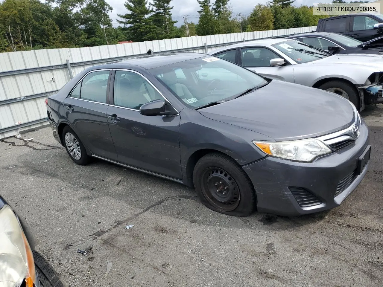 2013 Toyota Camry L VIN: 4T1BF1FK8DU700865 Lot: 70396944