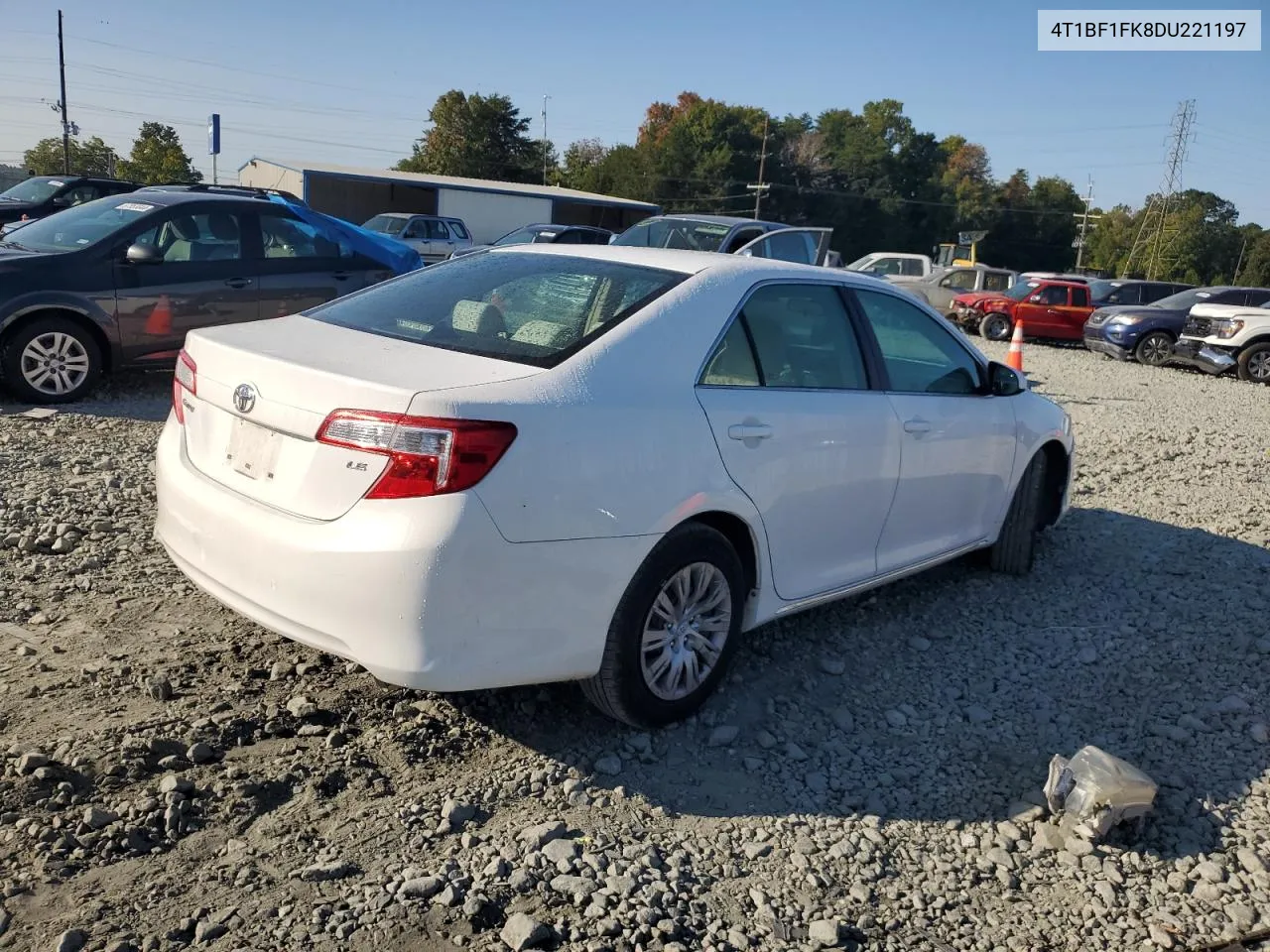 2013 Toyota Camry L VIN: 4T1BF1FK8DU221197 Lot: 70569744