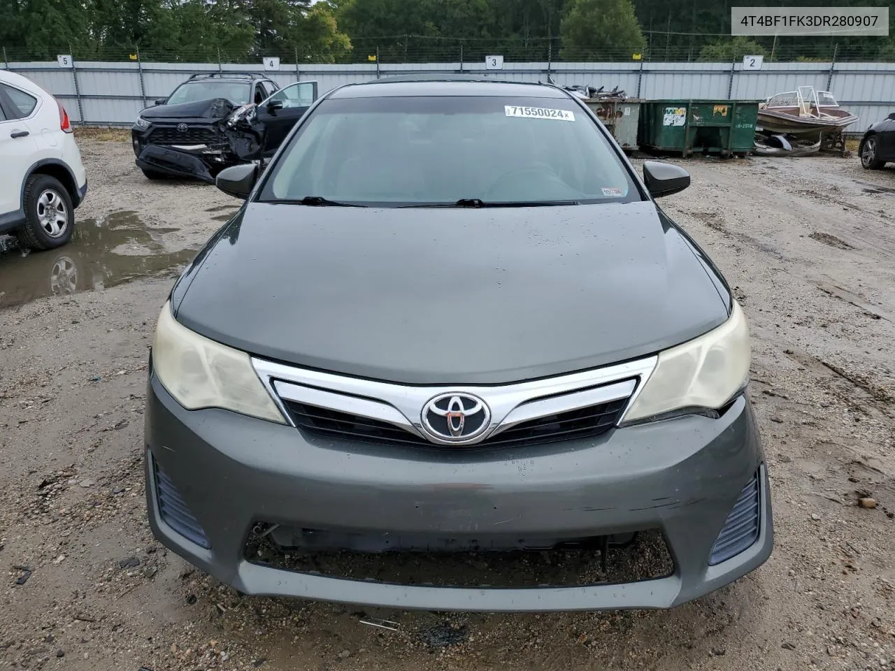 2013 Toyota Camry L VIN: 4T4BF1FK3DR280907 Lot: 71550024