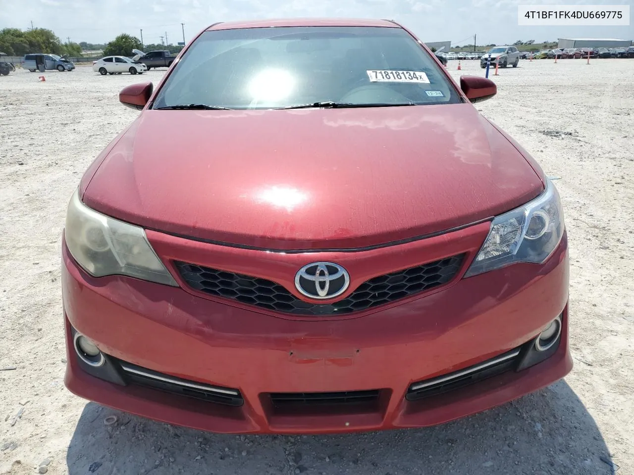 2013 Toyota Camry L VIN: 4T1BF1FK4DU669775 Lot: 71818134