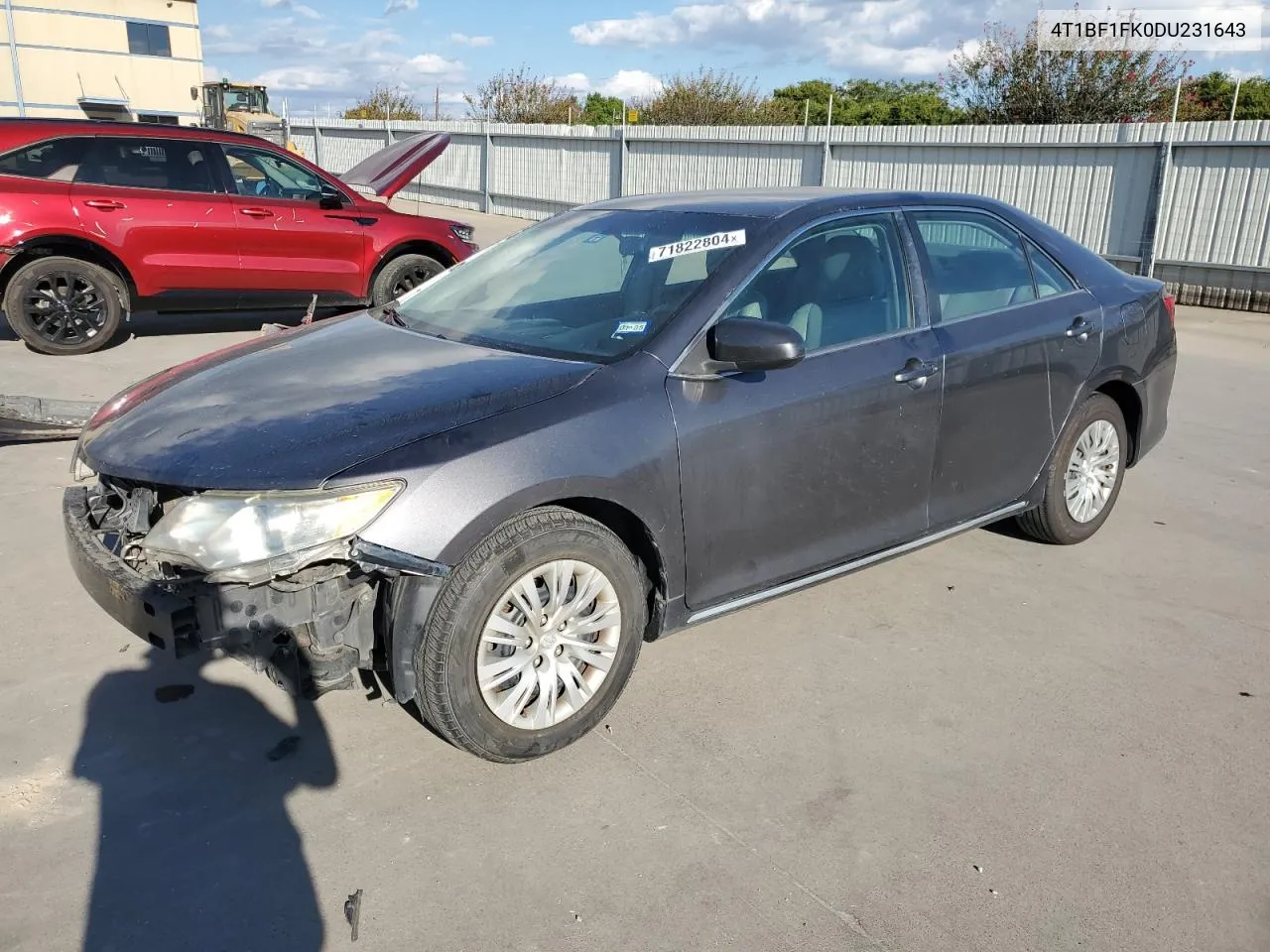 2013 Toyota Camry L VIN: 4T1BF1FK0DU231643 Lot: 71822804