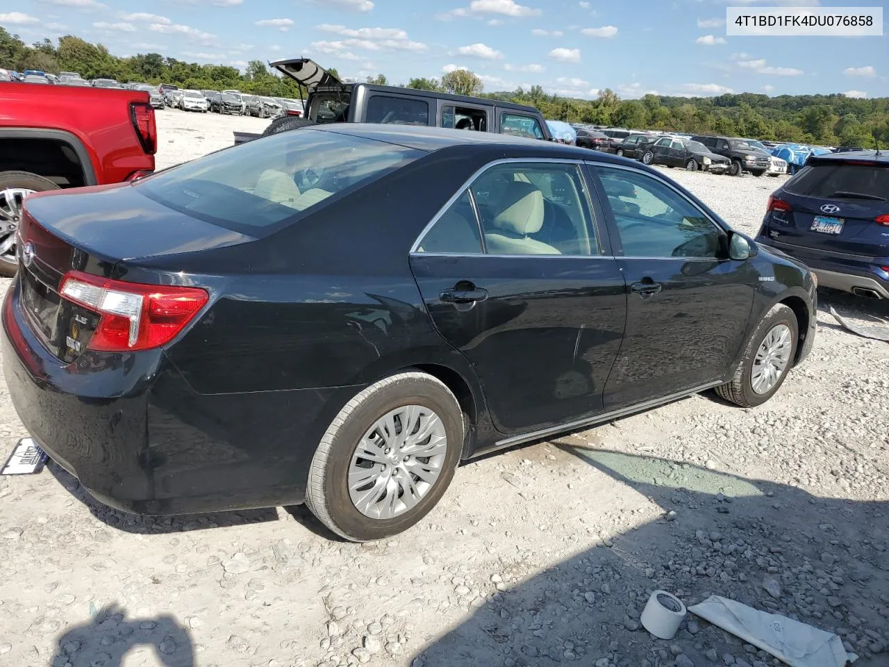 2013 Toyota Camry Hybrid VIN: 4T1BD1FK4DU076858 Lot: 72131164