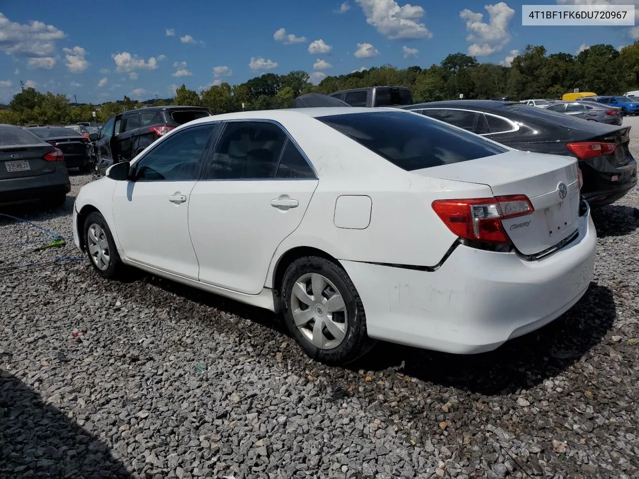 2013 Toyota Camry L VIN: 4T1BF1FK6DU720967 Lot: 72174654