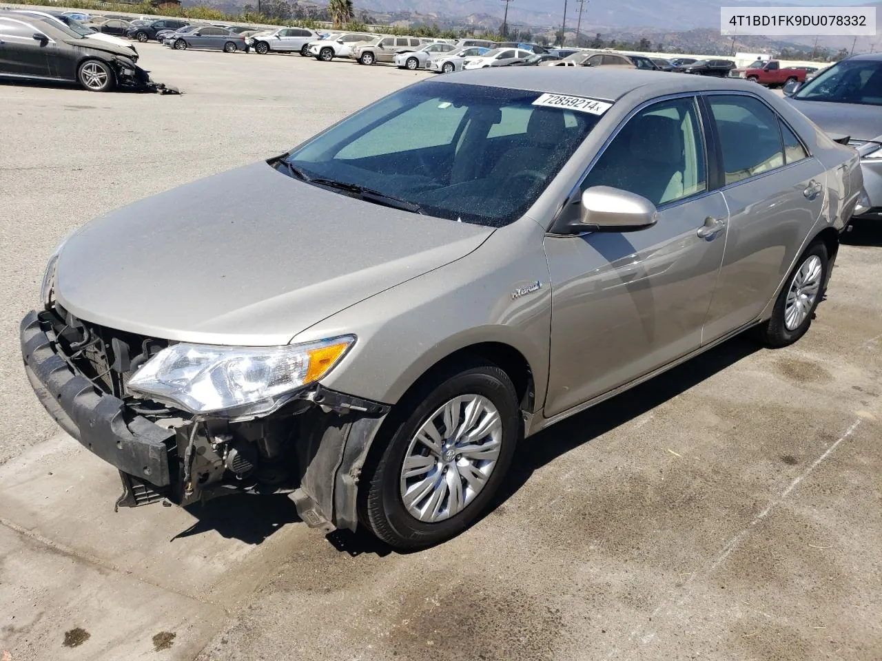 4T1BD1FK9DU078332 2013 Toyota Camry Hybrid