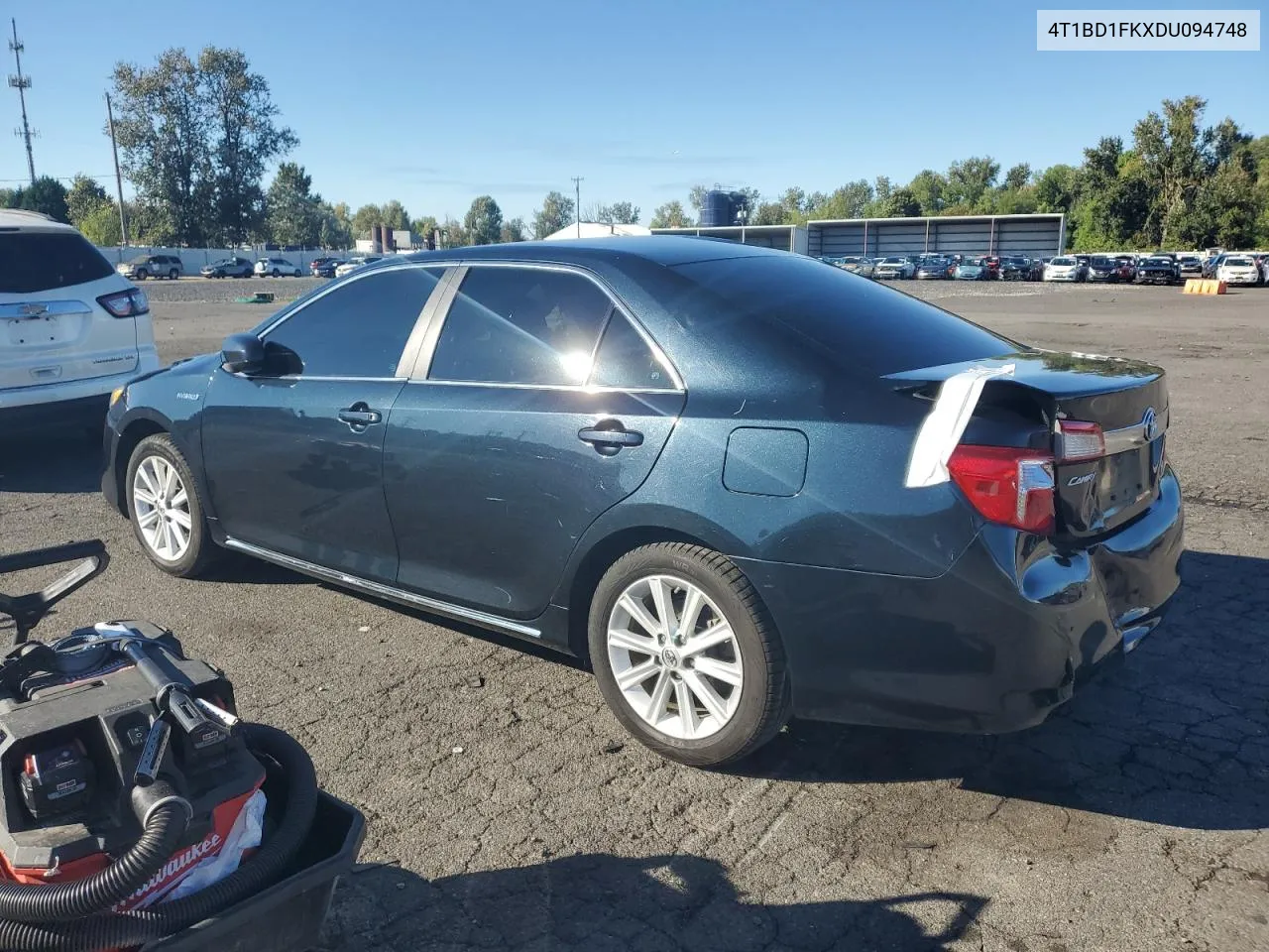 4T1BD1FKXDU094748 2013 Toyota Camry Hybrid