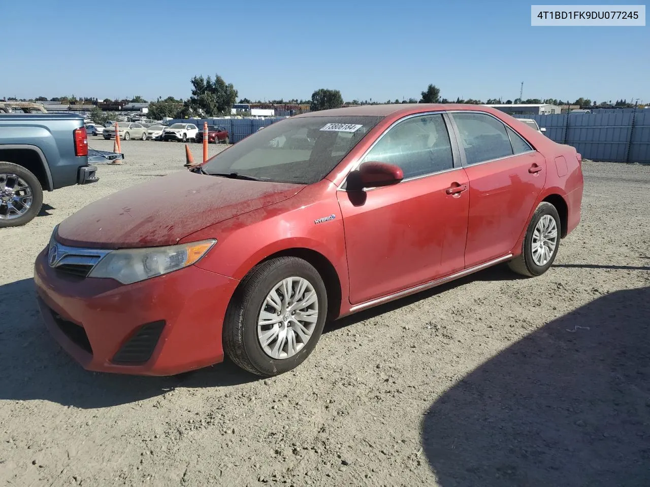 2013 Toyota Camry Hybrid VIN: 4T1BD1FK9DU077245 Lot: 73806184