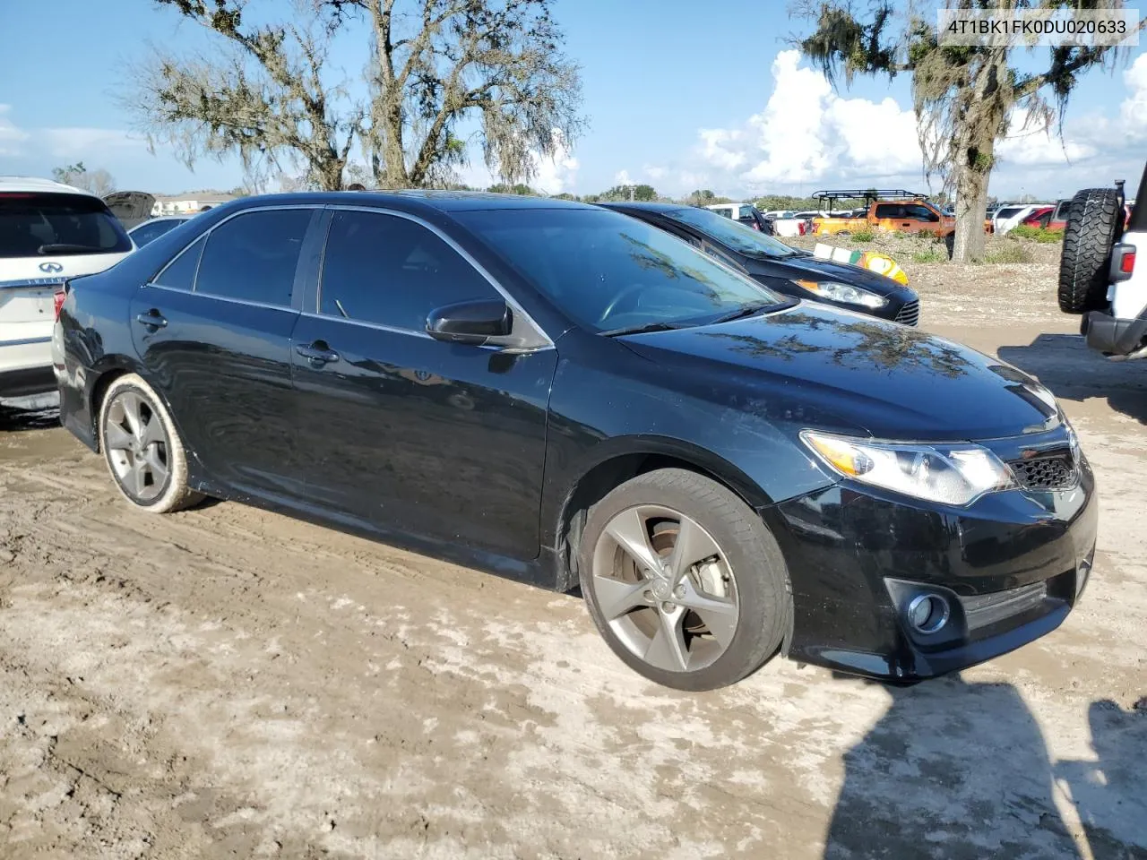 2013 Toyota Camry Se VIN: 4T1BK1FK0DU020633 Lot: 73843574