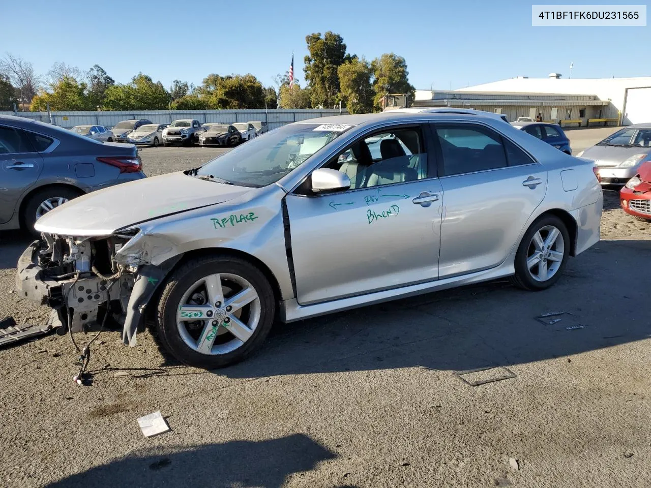 2013 Toyota Camry L VIN: 4T1BF1FK6DU231565 Lot: 74597744