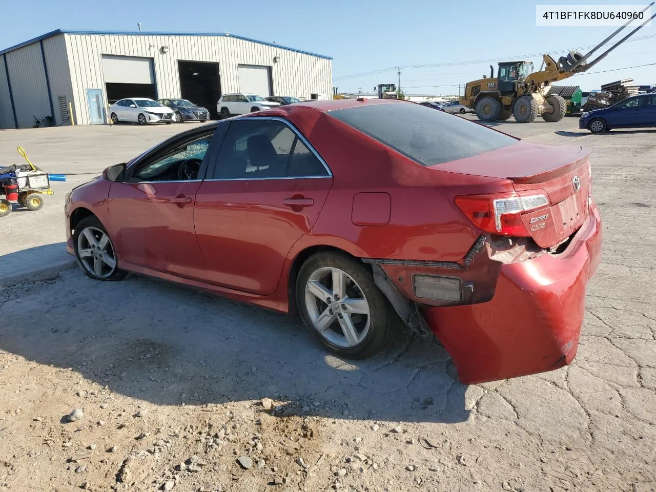 2013 Toyota Camry L VIN: 4T1BF1FK8DU640960 Lot: 75222214