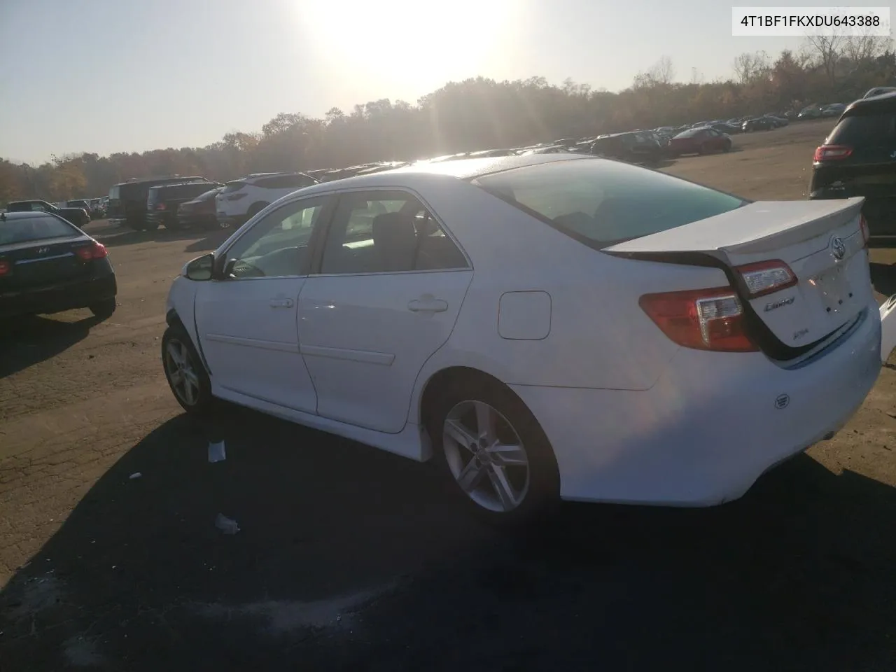 2013 Toyota Camry L VIN: 4T1BF1FKXDU643388 Lot: 75748414