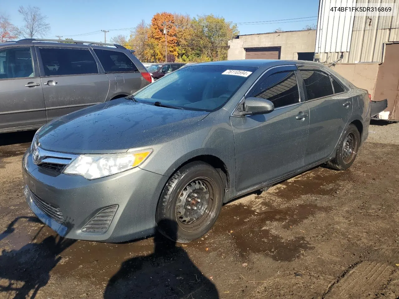 2013 Toyota Camry L VIN: 4T4BF1FK5DR316869 Lot: 76110594