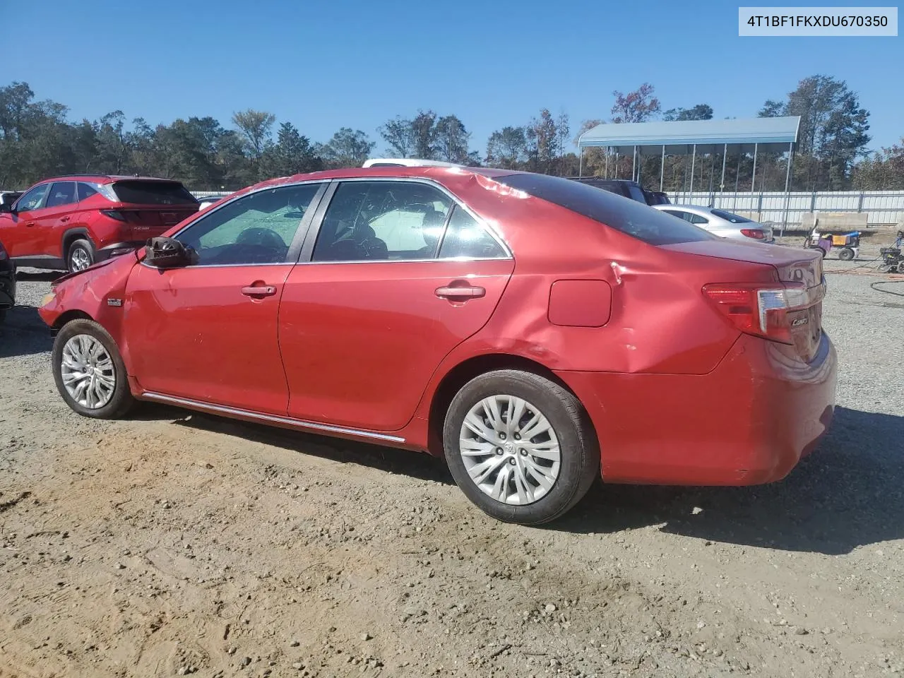 2013 Toyota Camry L VIN: 4T1BF1FKXDU670350 Lot: 76990494