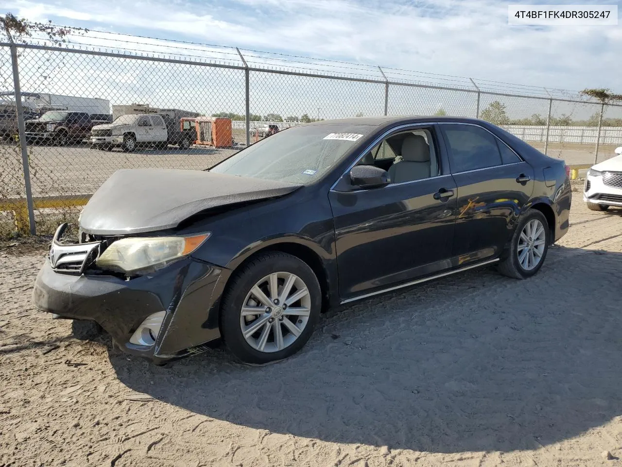 2013 Toyota Camry L VIN: 4T4BF1FK4DR305247 Lot: 77082414