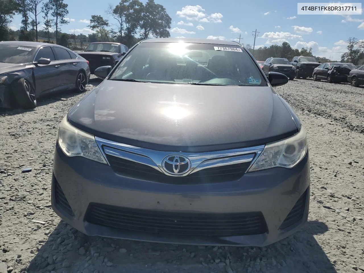 2013 Toyota Camry L VIN: 4T4BF1FK8DR317711 Lot: 77367984