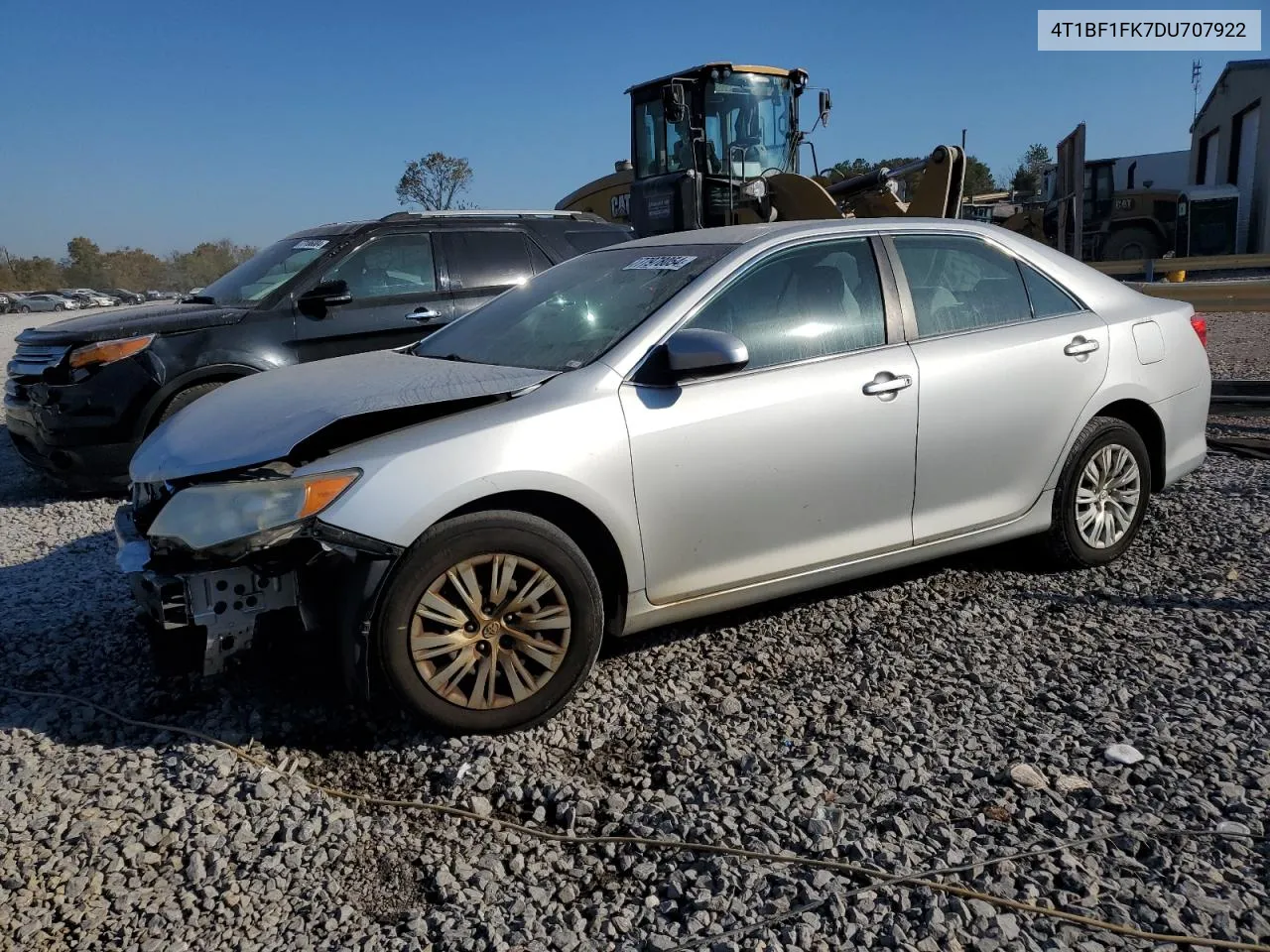 2013 Toyota Camry L VIN: 4T1BF1FK7DU707922 Lot: 77978054