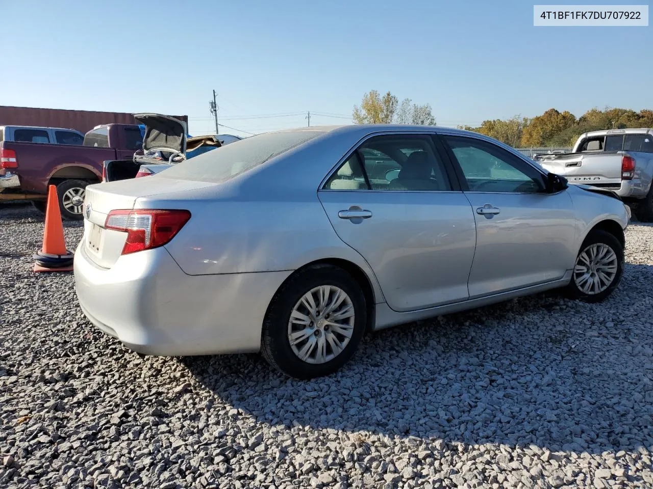 2013 Toyota Camry L VIN: 4T1BF1FK7DU707922 Lot: 77978054