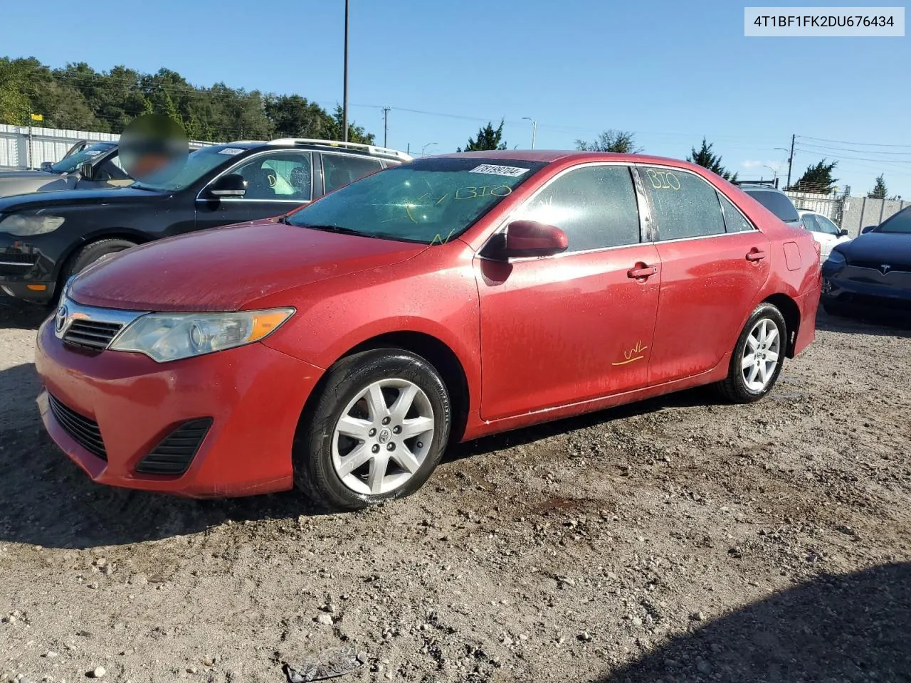 2013 Toyota Camry L VIN: 4T1BF1FK2DU676434 Lot: 78199704